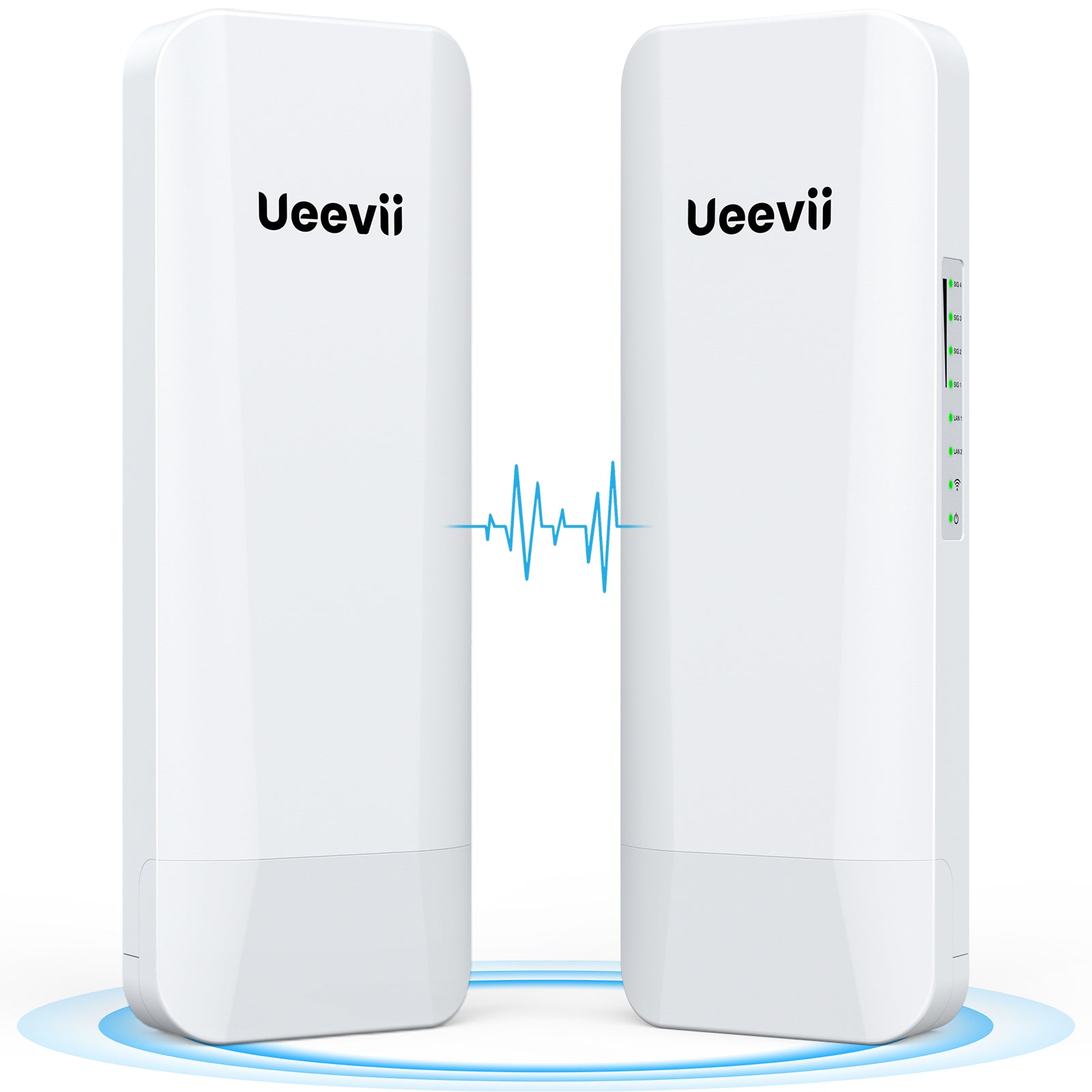 UeeVii CPE453 5.8G 3KM Long Range Outdoor Wireless Bridge,2-Pack