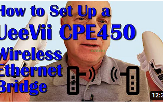 How To Set Up a UeeVii CPE450 Outdoor CPE Ethernet Bridge...including a Starlink application
