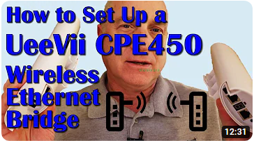 How To Set Up a UeeVii CPE450 Outdoor CPE Ethernet Bridge...including a Starlink application