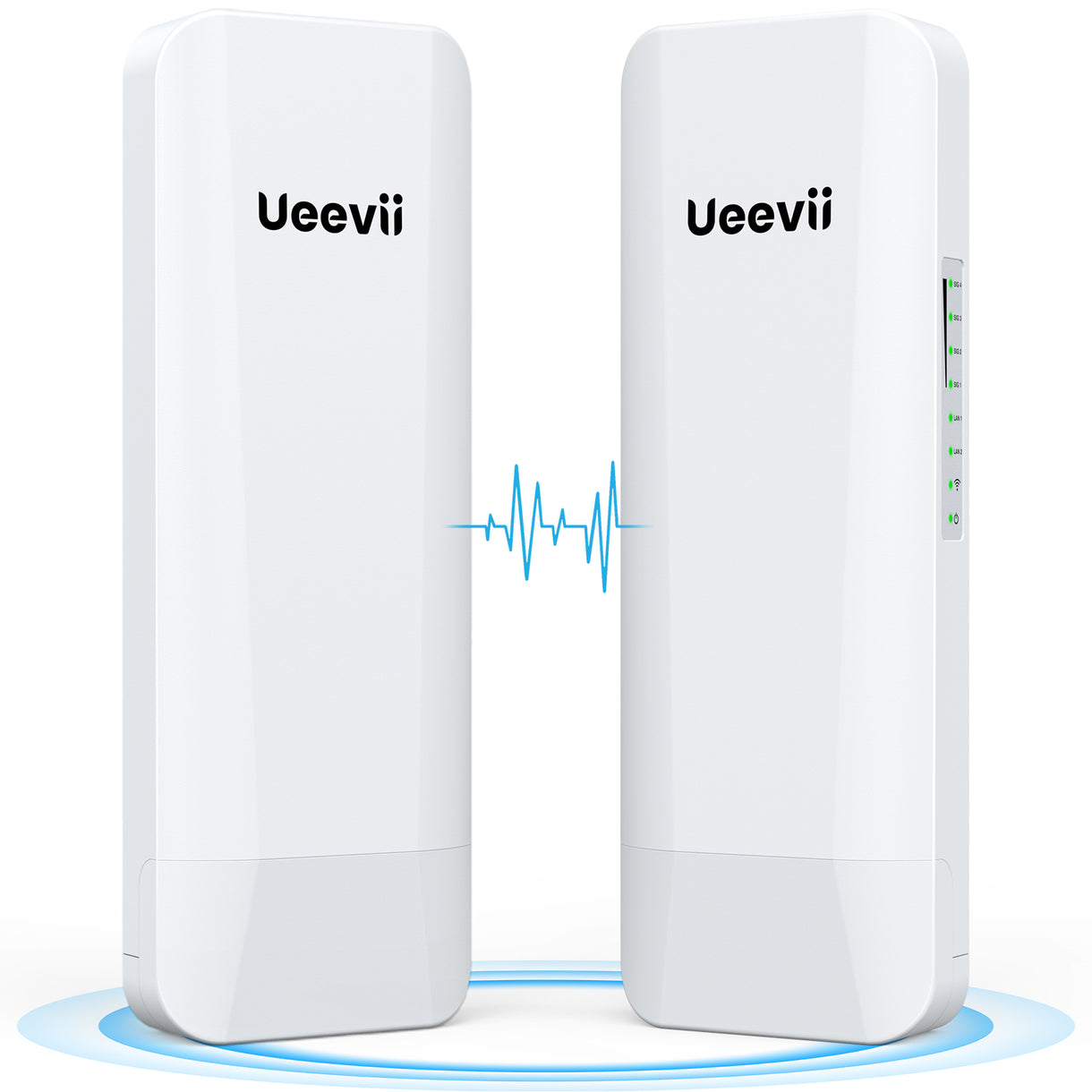 UeeVii CPE820 Wireless Bridge - 5.8G, 1000Mbps, 3KM Point To Point WiFi Kit For Outdoor (2 Units)