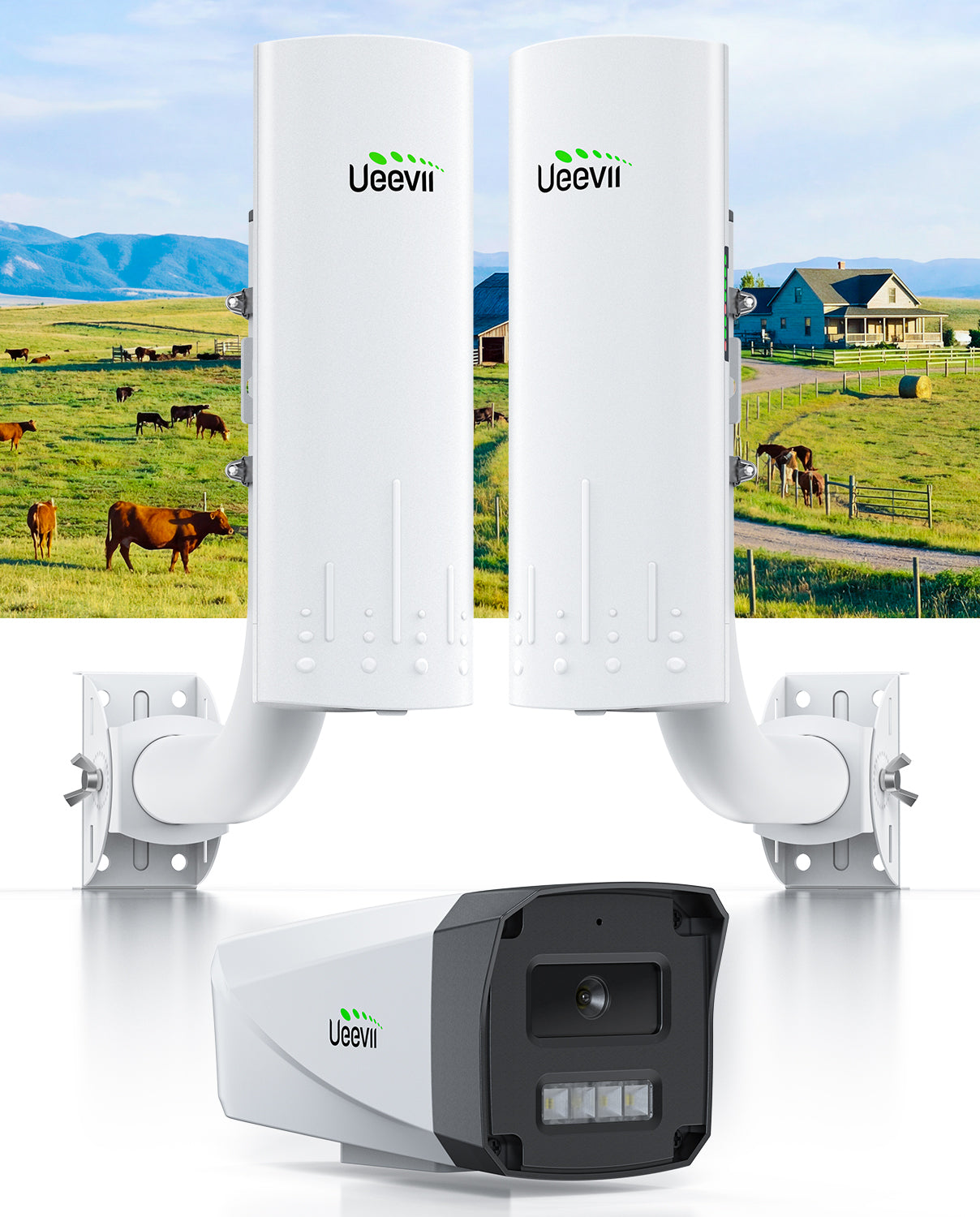 UeeVii 3-IN-1 CPE450 Long Range PTP Security Camera System