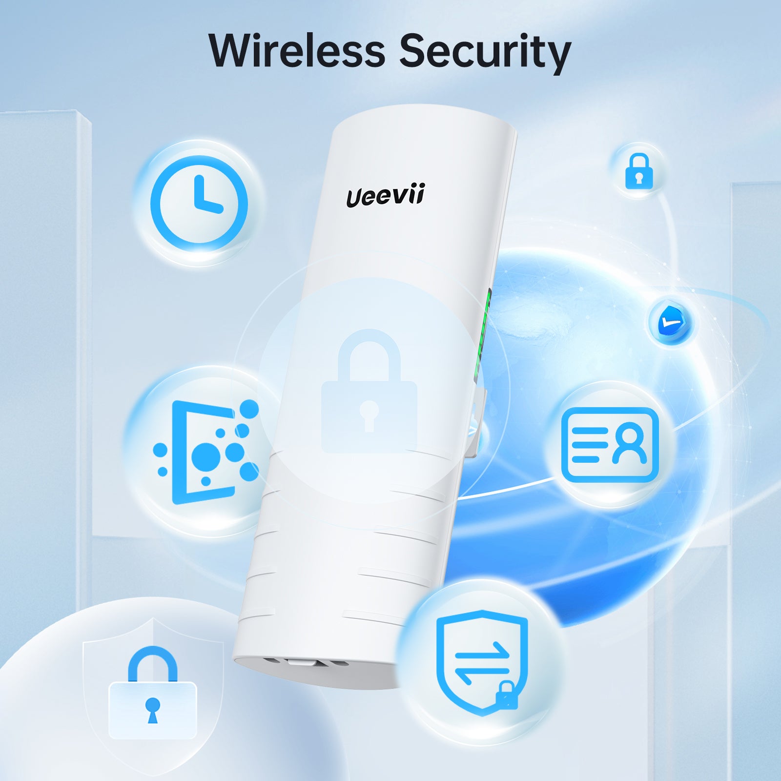 Single Unit, UeeVii CPE452 Wireless Bridge