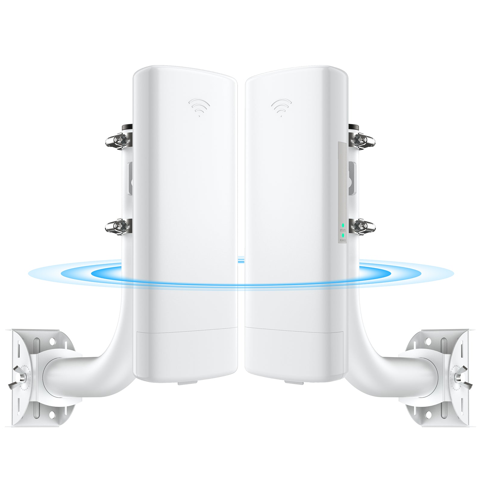 UeeVii  CPE71C Wireless Bridge With Bracket Mount, Point to Point 5.8G 300Mbps,2-Pack