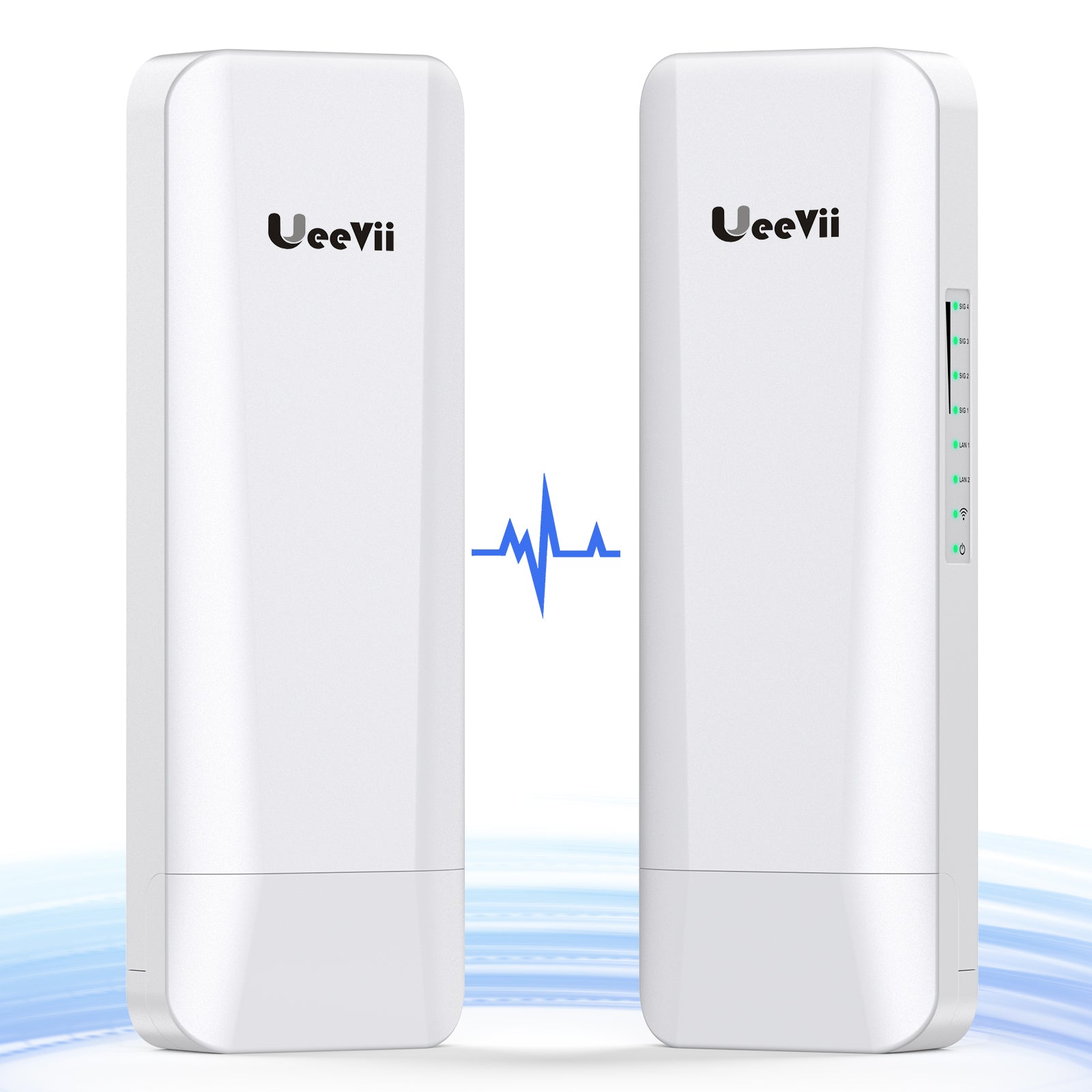 UeeVii CPE453 5.8G 3KM Long Range Outdoor Wireless Bridge,2-Pack