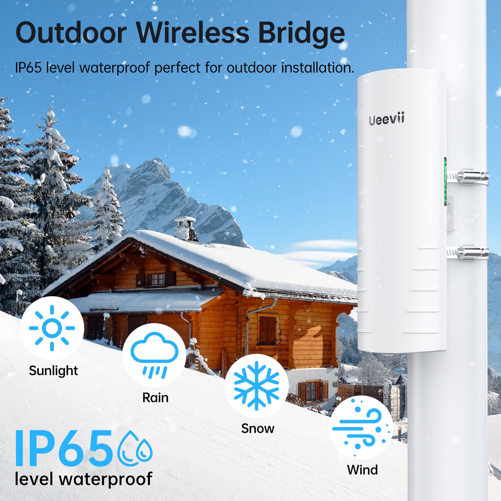 Single Unit, UeeVii CPE452 Wireless Bridge