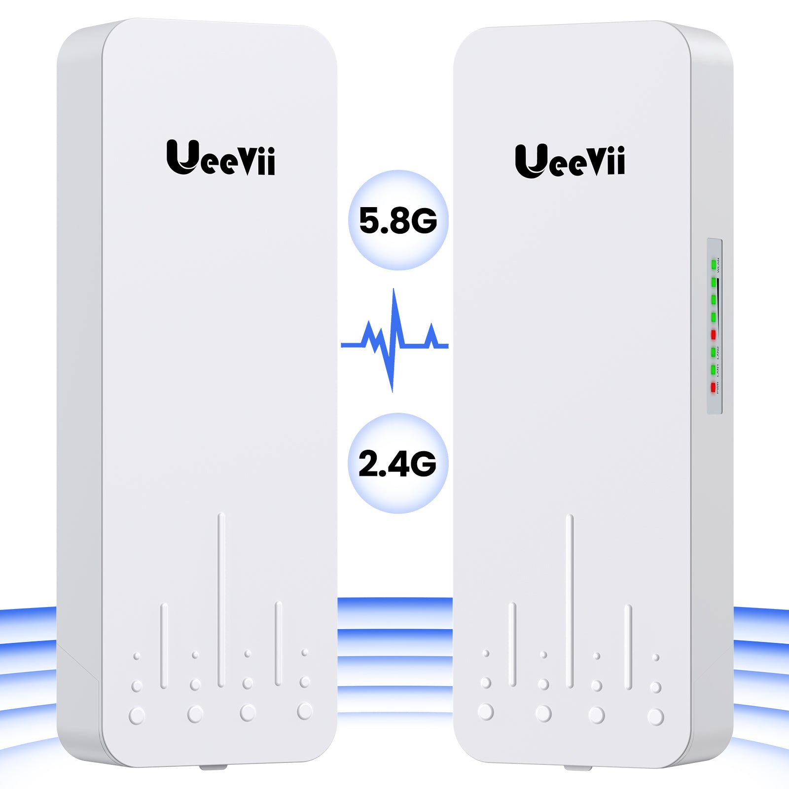 UeeVii CPE820 5.8G Wireless Bridge – 3KM Point-to-Point Outdoor WiFi, 1000Mbps, 2x PoE