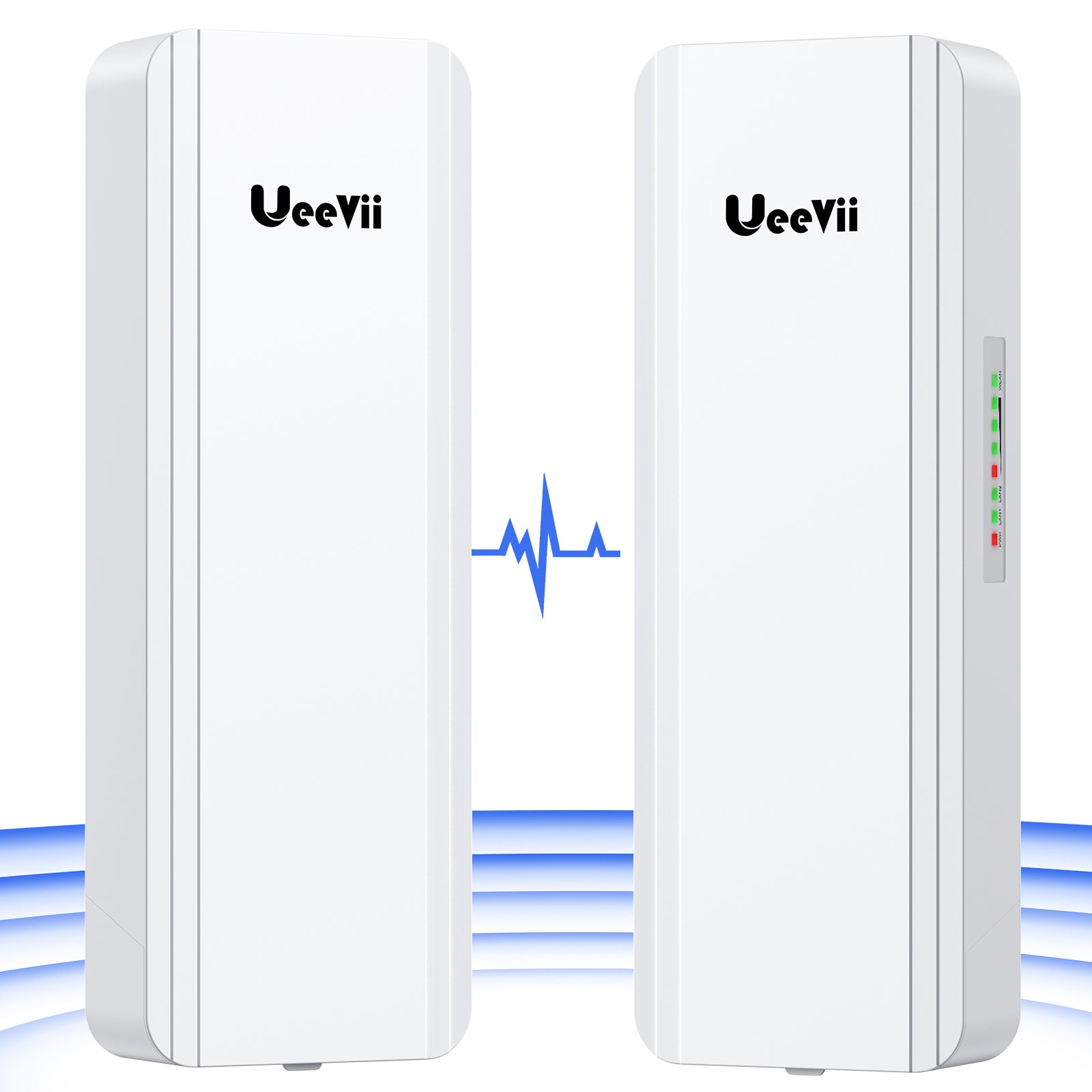 UeeVii CPE5824 2.4GHz & 5.8GHz Dual Band Gigabit Wireless Bridge, 2-Pack
