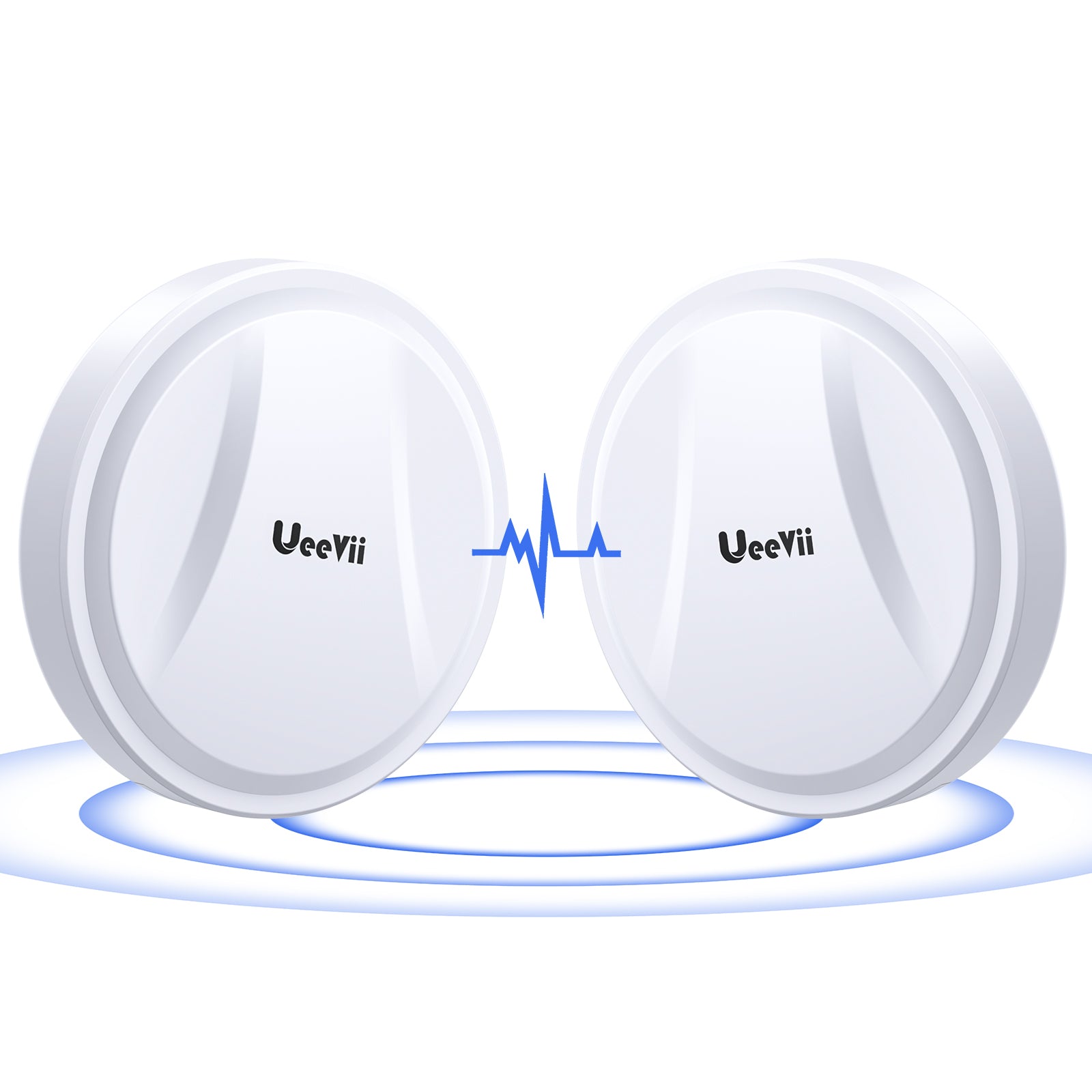 UeeVii CPE880 Round 5.8G 1Gbps Wireless Bridge,IP65 Waterproof,2-Pack